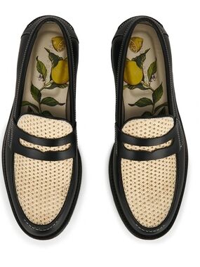 DUKE + DEXTER Wilde Rattan Penny Loafer